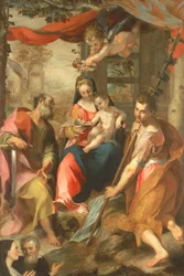 Madonna de San Simone com St. Simon